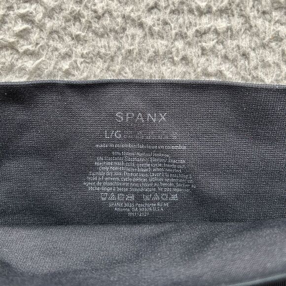 Spanx Leggings Womens Large Black Green Camo Look At Me Now Seamless High Waist - Picture 6 of 11